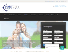 Tablet Screenshot of portcitymortgage.com